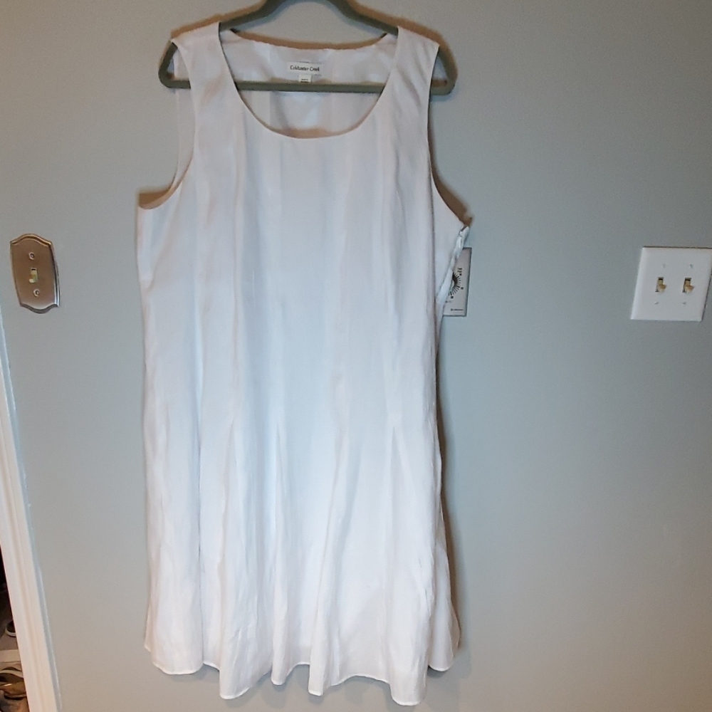 Coldwater Creek White dress with slight texture